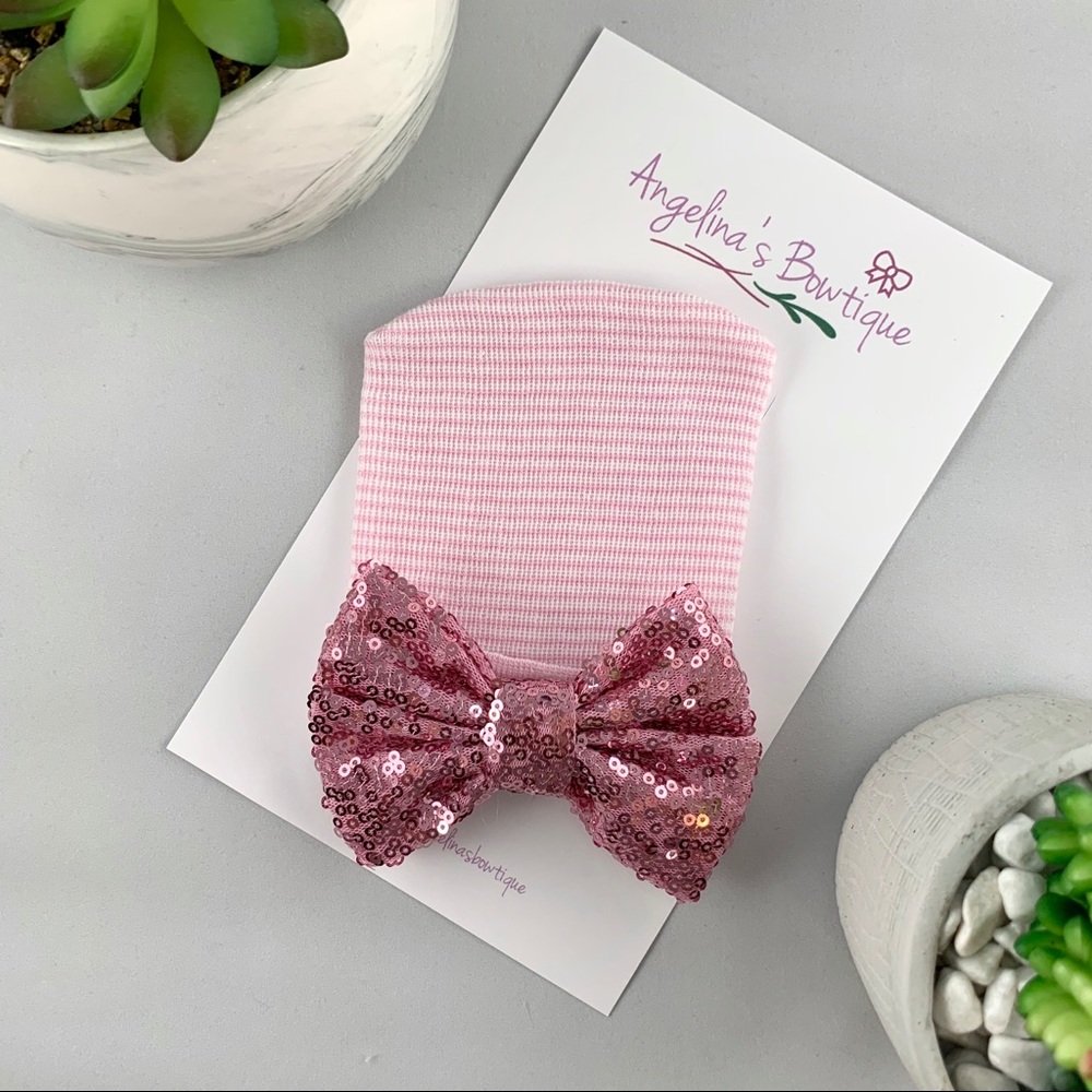 Baby Girl Newborn Hospital Hat